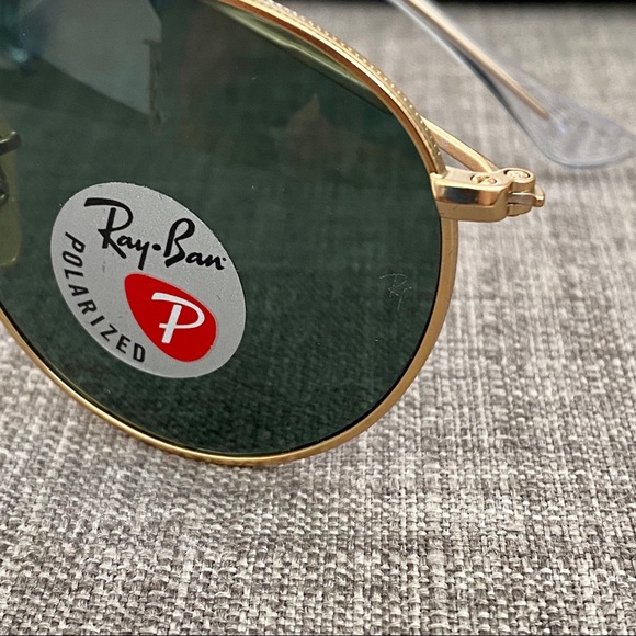 Ray-Ban RB3447 Round Metal Polarized Sunglasses - Picture 3 of 8